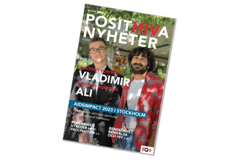 Omslaget till Posithiva Nyheter med Vladimir och Ali på.