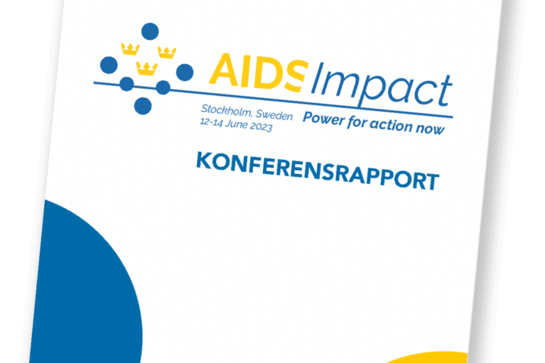 Framsidan av AIDSImpact konferensrapport.