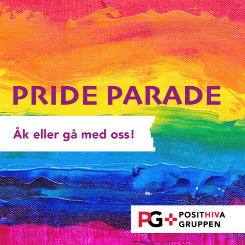 Pride Parade. Åk eller gå med oss!