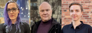 Katie Collmar, Olov Lindblad och Ane Martínez Hoffart.